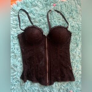 Black Lace Bustier Corset